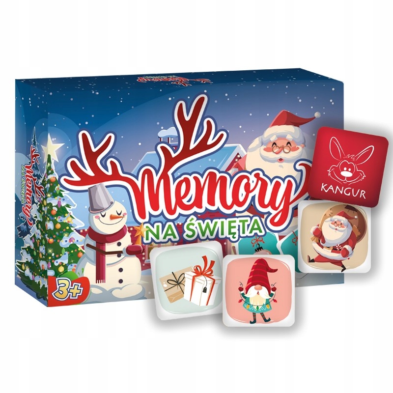 GRA MEMORY NA ŚWIĘTA memo memory prosta gra dla najmłodszych +3 lata