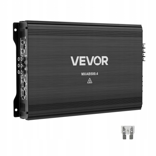 Wzmacniacz Samochodowy Vevor 4-KANAŁOWY Klasy Ab 4X250W 4X500W Mostkowy