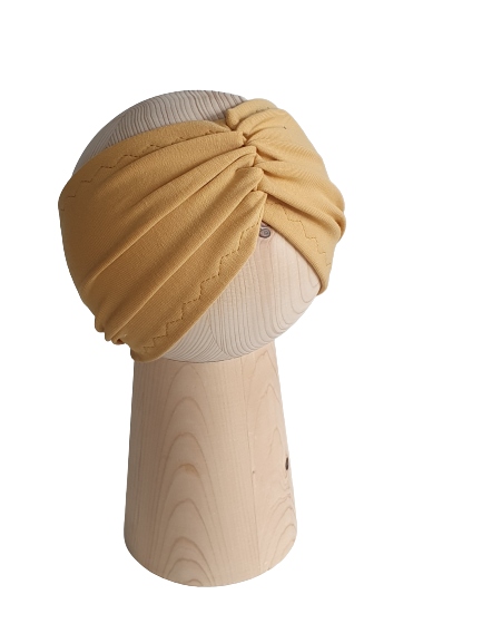 

Opaska Marszczona Musztarda Polski Produkt 54-58cm