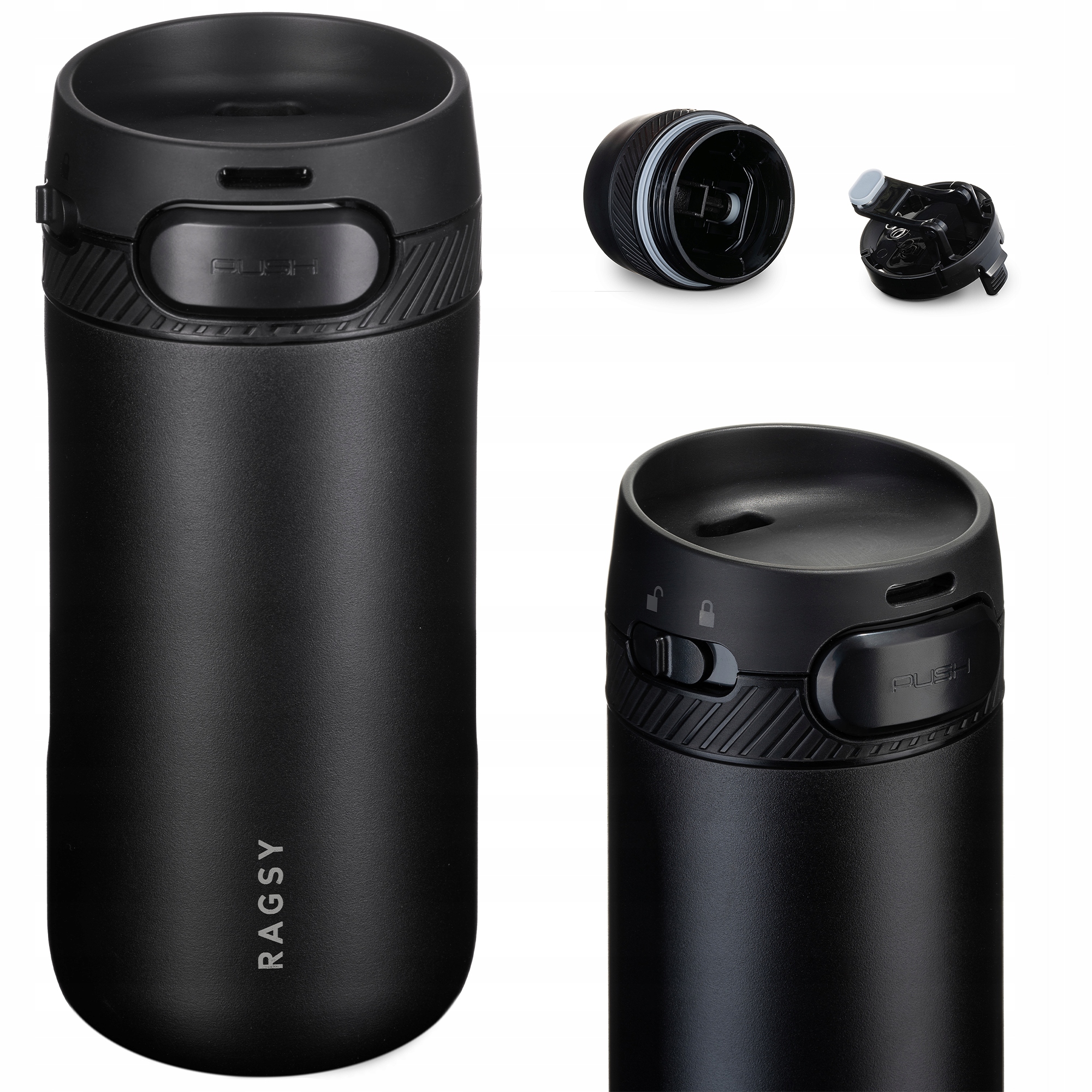 Kubek Termiczny ze stali nierdzewnej Bpa Free Urban Cup 410 ml Black