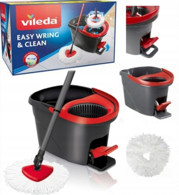 Wiadro i mop obrotowy Vileda Easy Wring & Clean Zestaw
