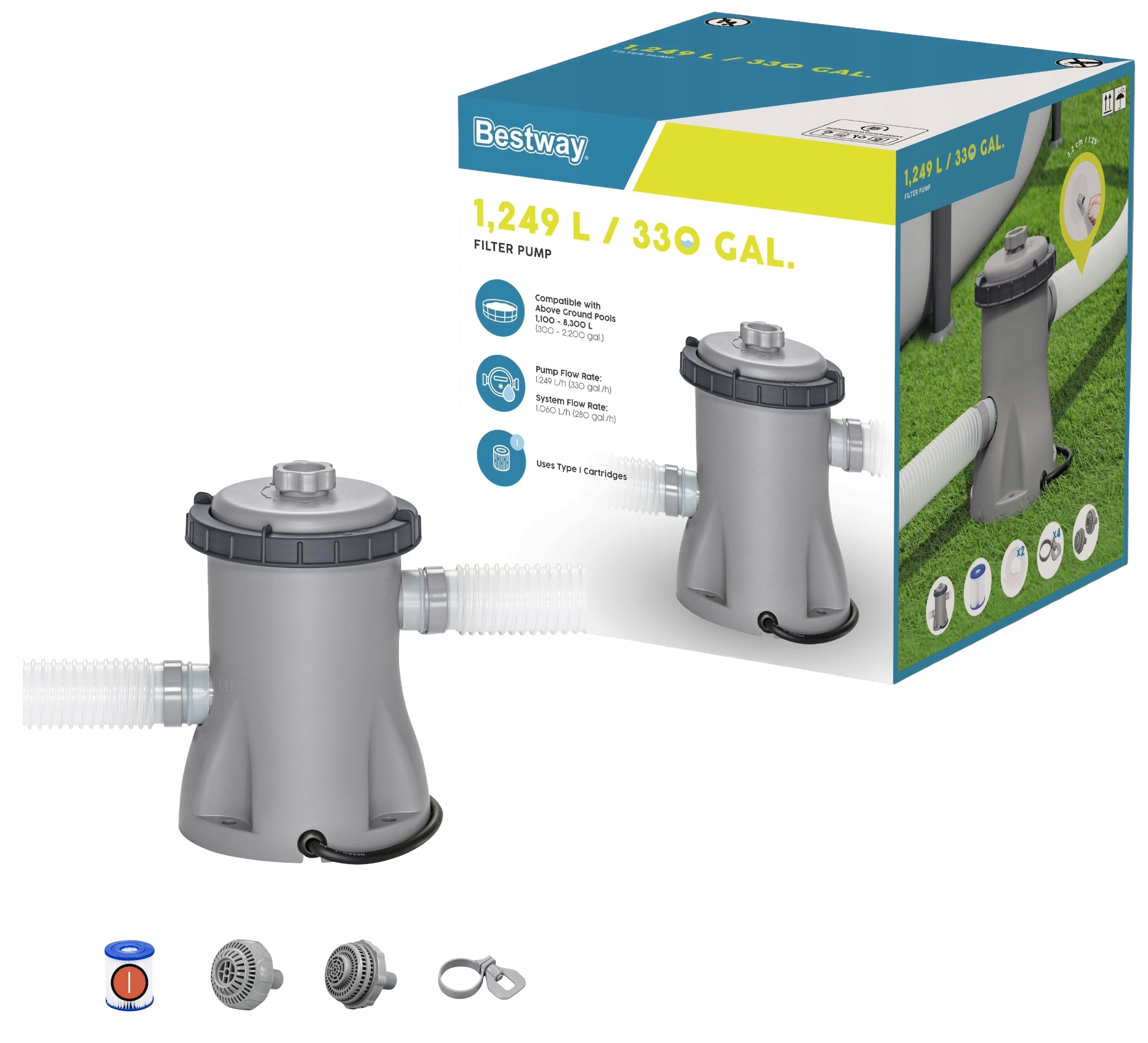 Filtrační čerpadlo do bazénu do bazénu Bestway 58381
