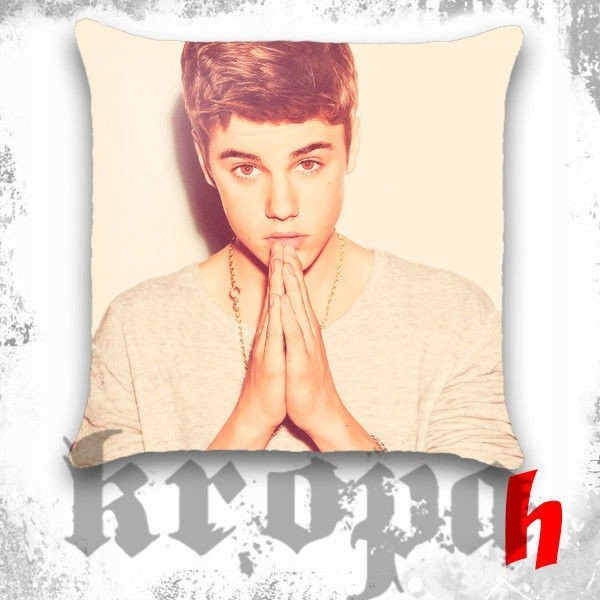 Poduszka JUSTIN BIEBER # Wzory! Super Jakość z PL! Wysokość 40 cm
