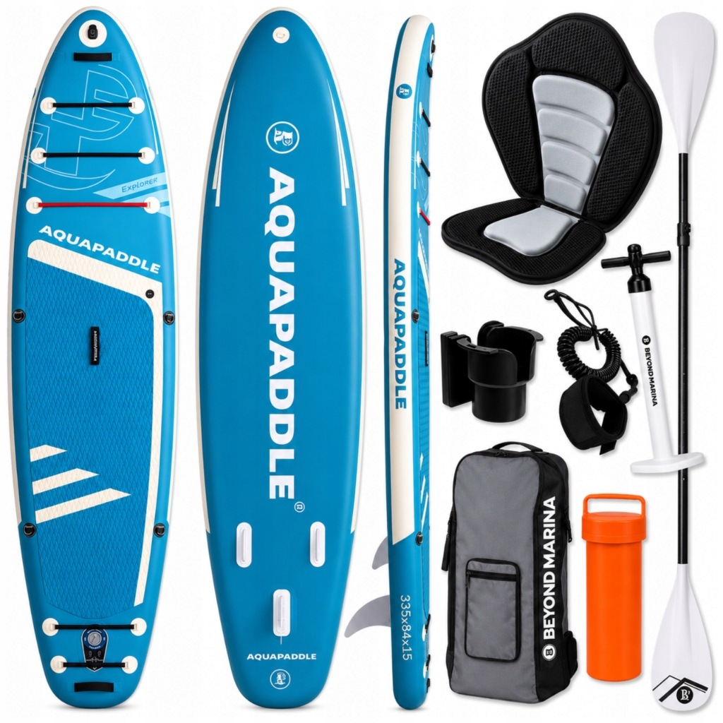 AquaPaddle Sup deska 335 cm s sedákem, pádlem a batohem
