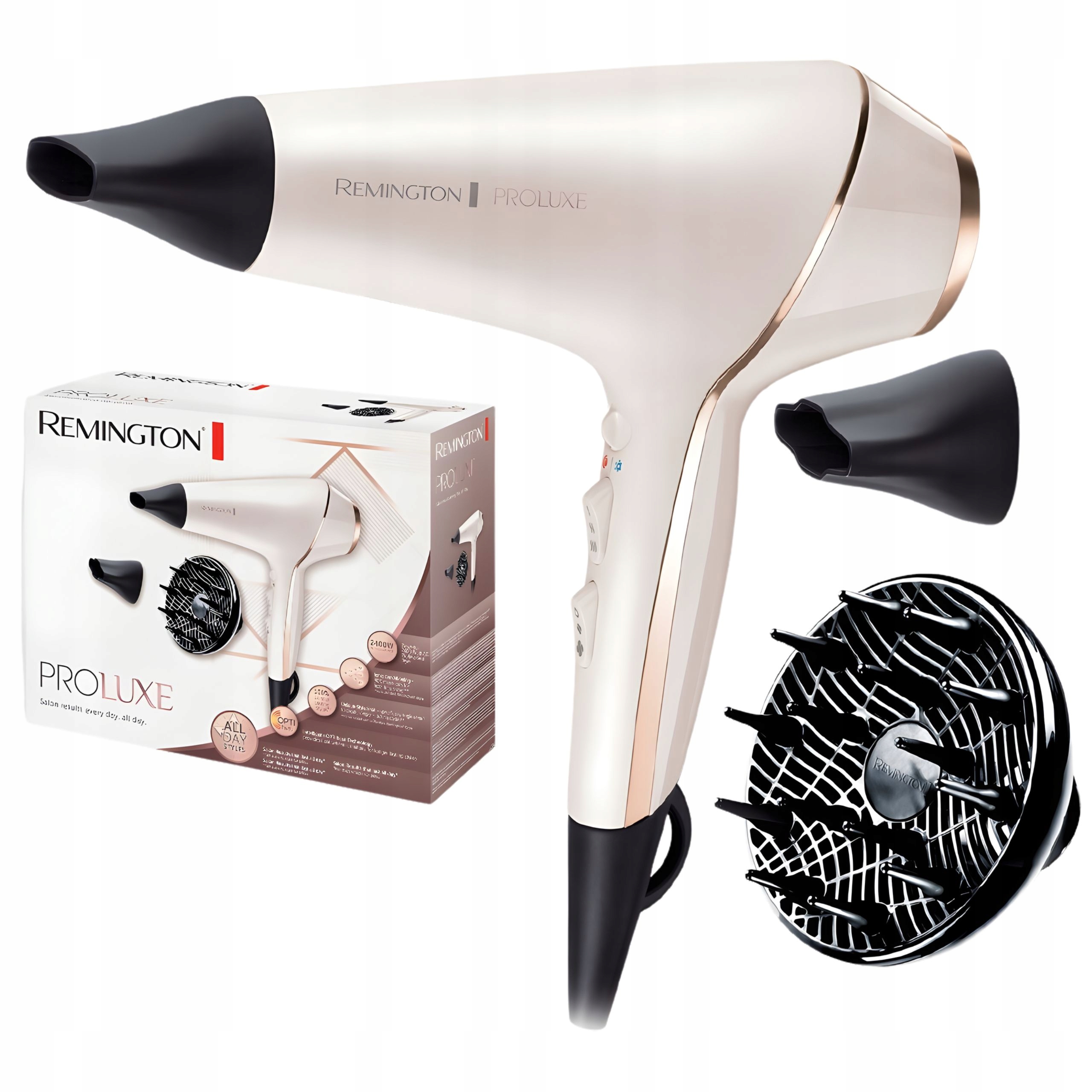 Remington Suszarka Do Włosów z czujnikiem ochrony włosa i jonizacją kabel3m