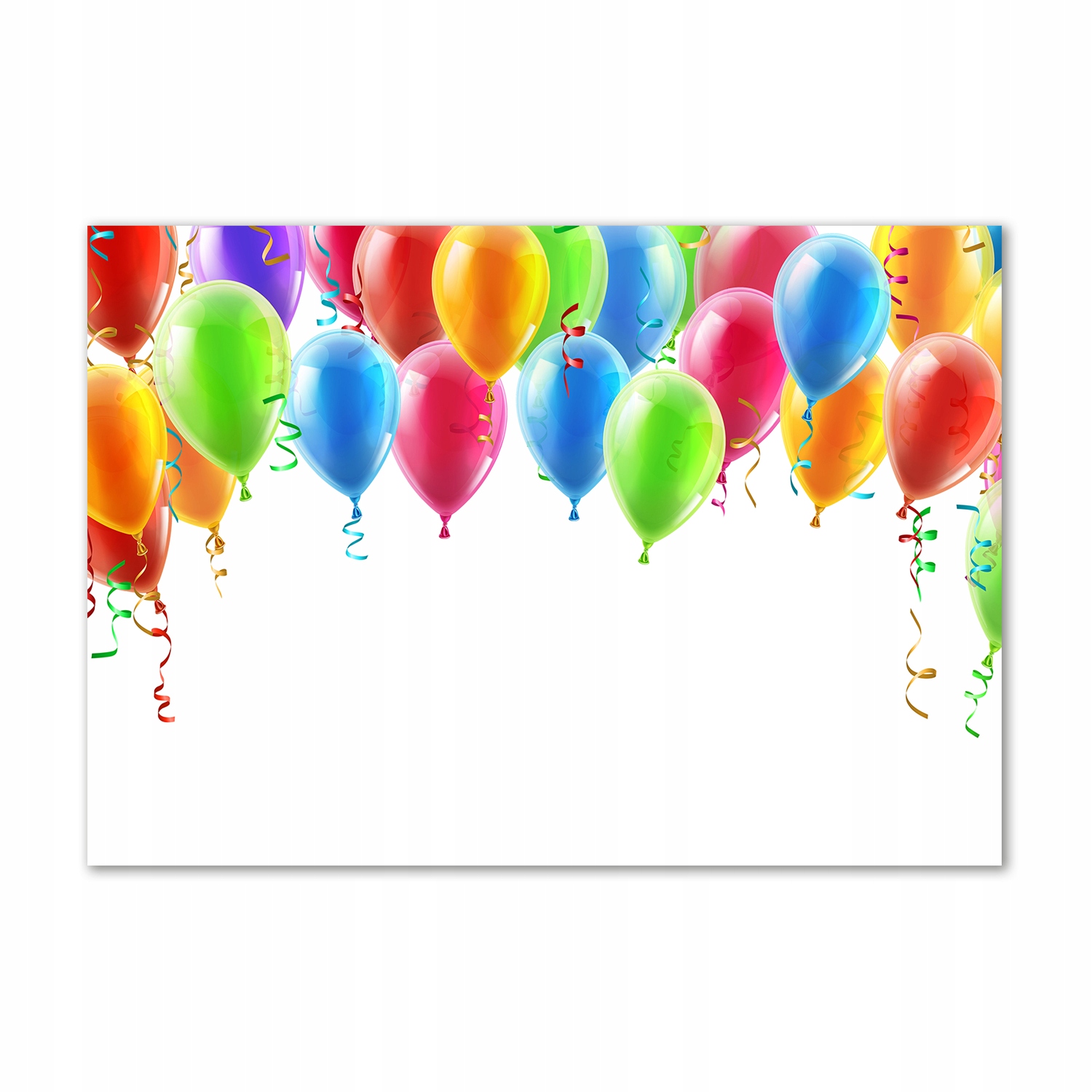 

Foto obraz szkło akryl Kolorowe balony 100x70cm