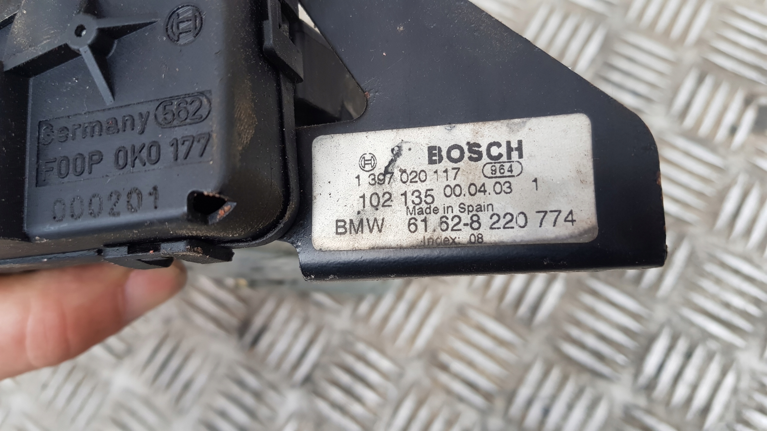 BMW E46 motor ablaktörlők far KOMBI