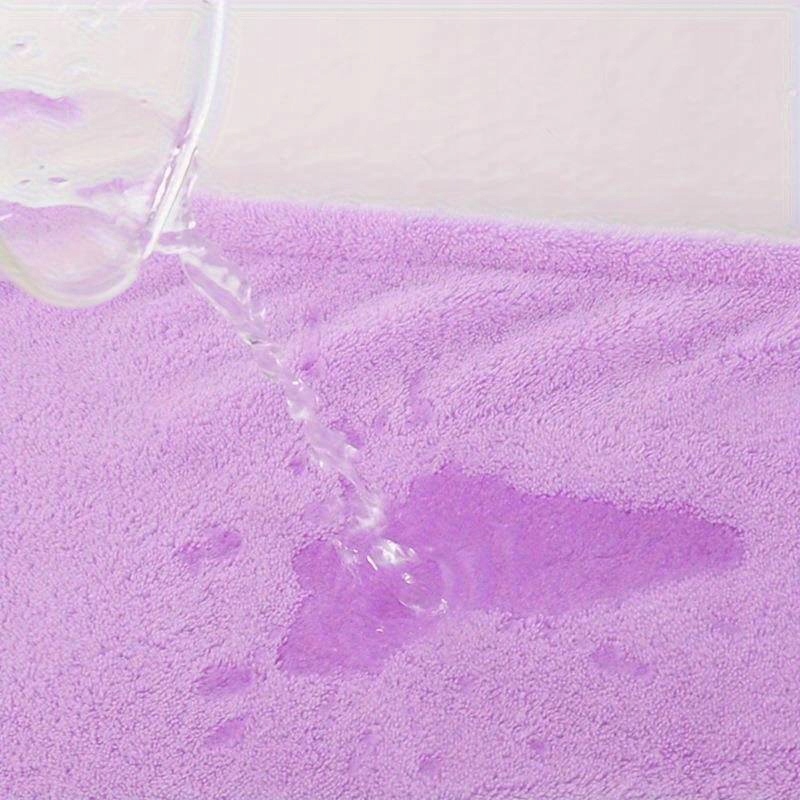 Mikropluošto rankšluostis-turbanas plaukams, SEOL Cosmetics, violetinis, su sagute – nuotrauka 3