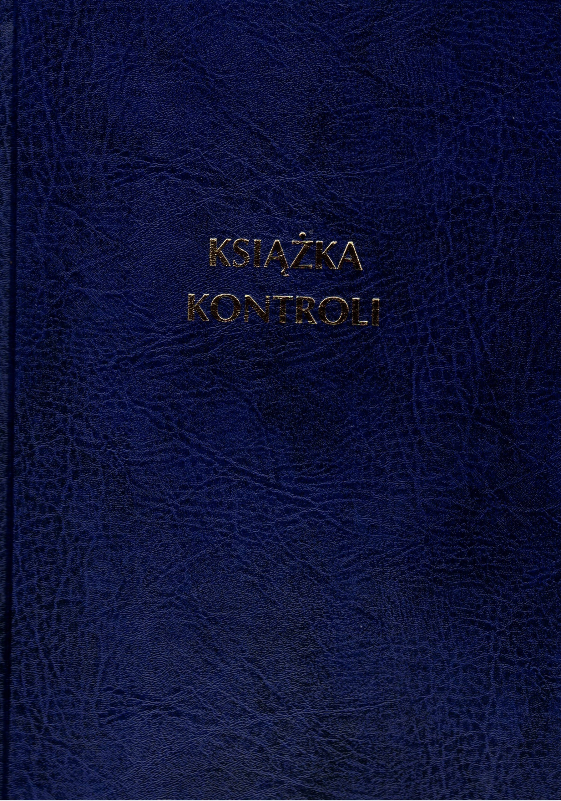 

Książka kontroli