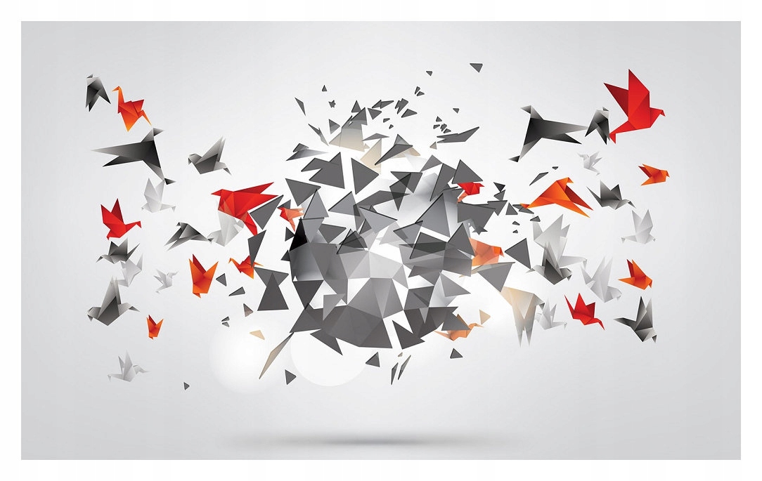 Fototapeta Origami Ptáci a geometrie Moderní design 254x184 lepidlo