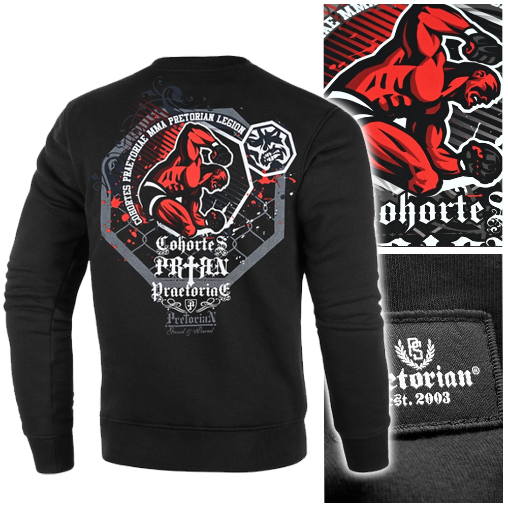 Pánská Mikina Pretorian Klasická Černá vel. S