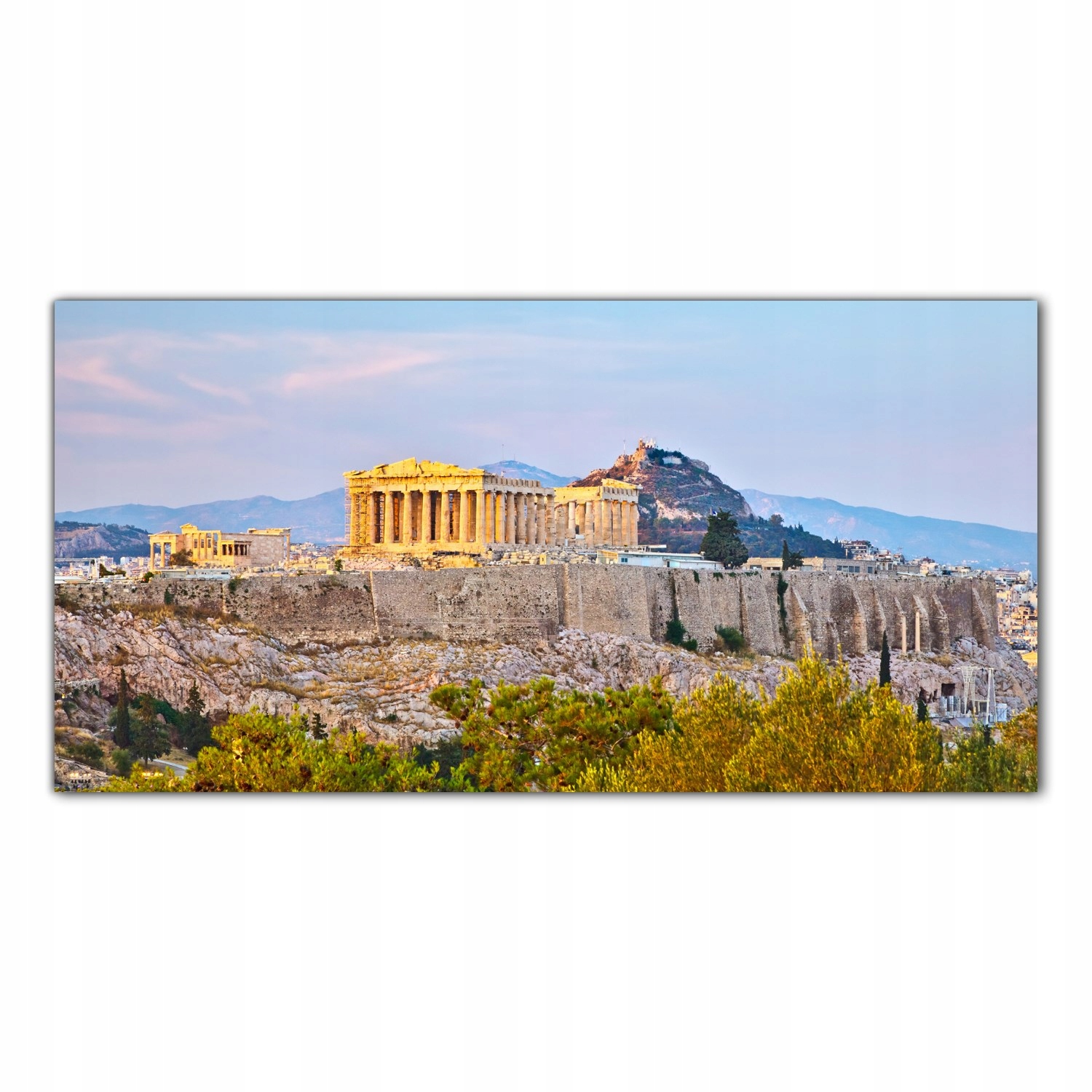 Řecko Město Akropolis 120x60 Tvrzené sklo panel