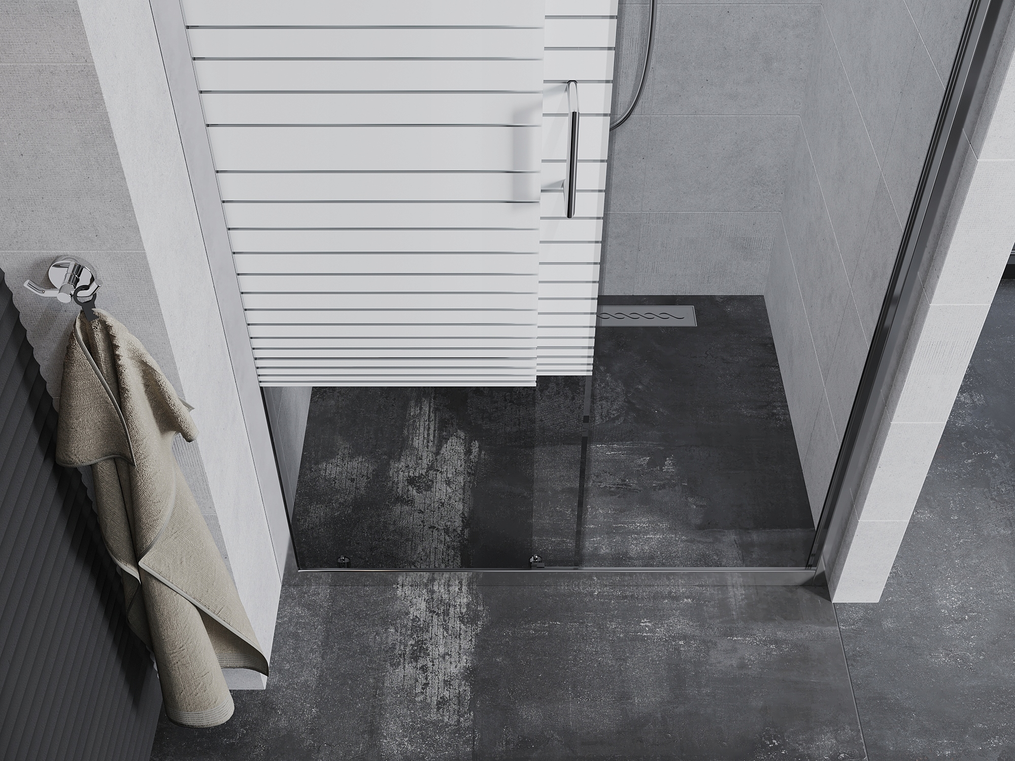 MEXEN APIA DRZWI PRYSZNICOWE ROZSUWANE PASY 100 CM Marka Mexen