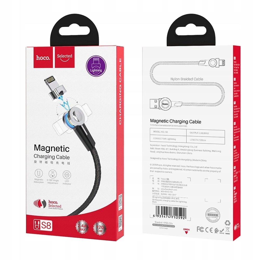 

Usb Kabel Magnetyczny Lighting 8-PIN Hoco Selected