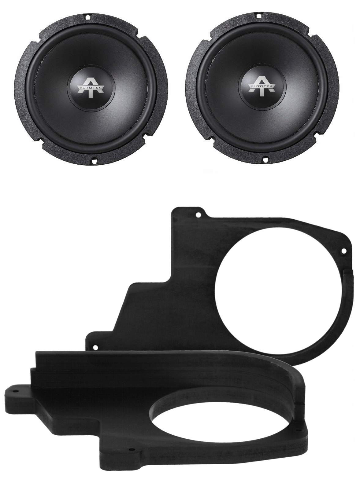 Basové reproduktory 165 mm pre Bmw 5er E39 Autotek ATX6.2W Predné dvere Vzdialenosť