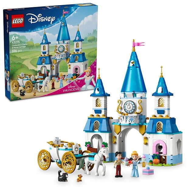 Lego Disney 43275 Popelčin zámek a kočár s koňmi