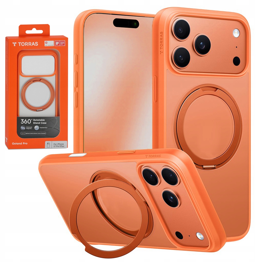 Torras Ostand Pro pouzdro s držákem MagSafe pro Apple iPhone 17 Pro Max