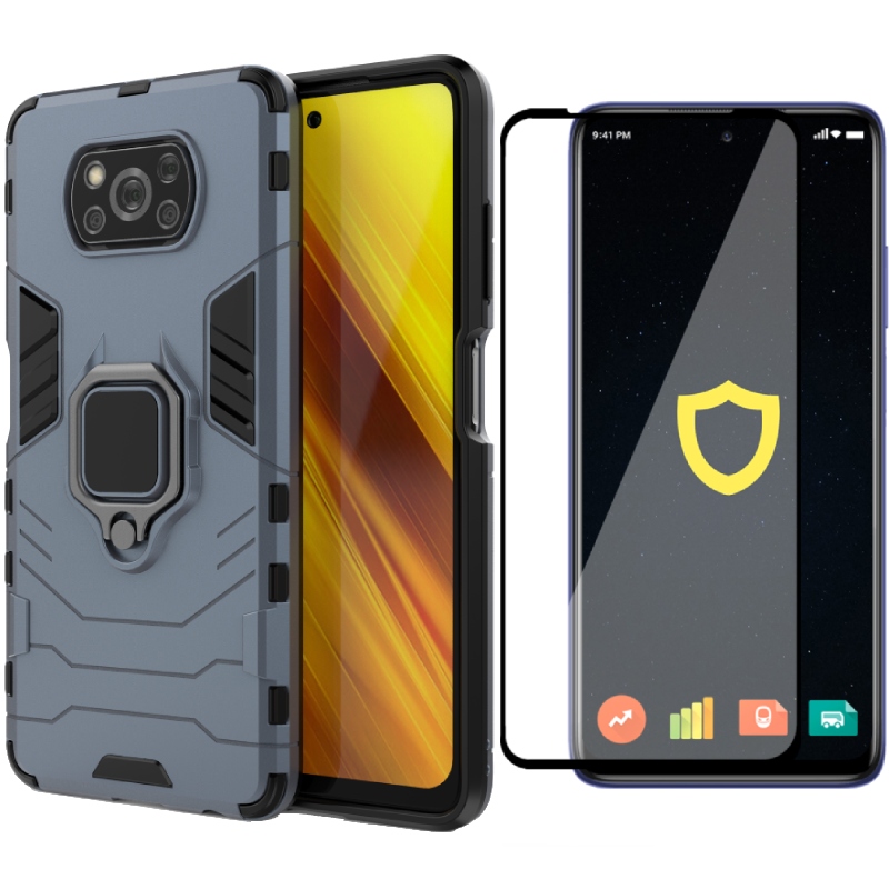 

Etui X-ring Pancerne Case Do Poco X3 Pro Szkło