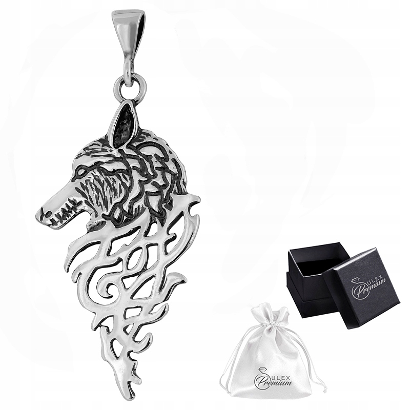 Přívěsek stříbro ryzost 925 Elegantní Přívěsek Vlk Duch severu