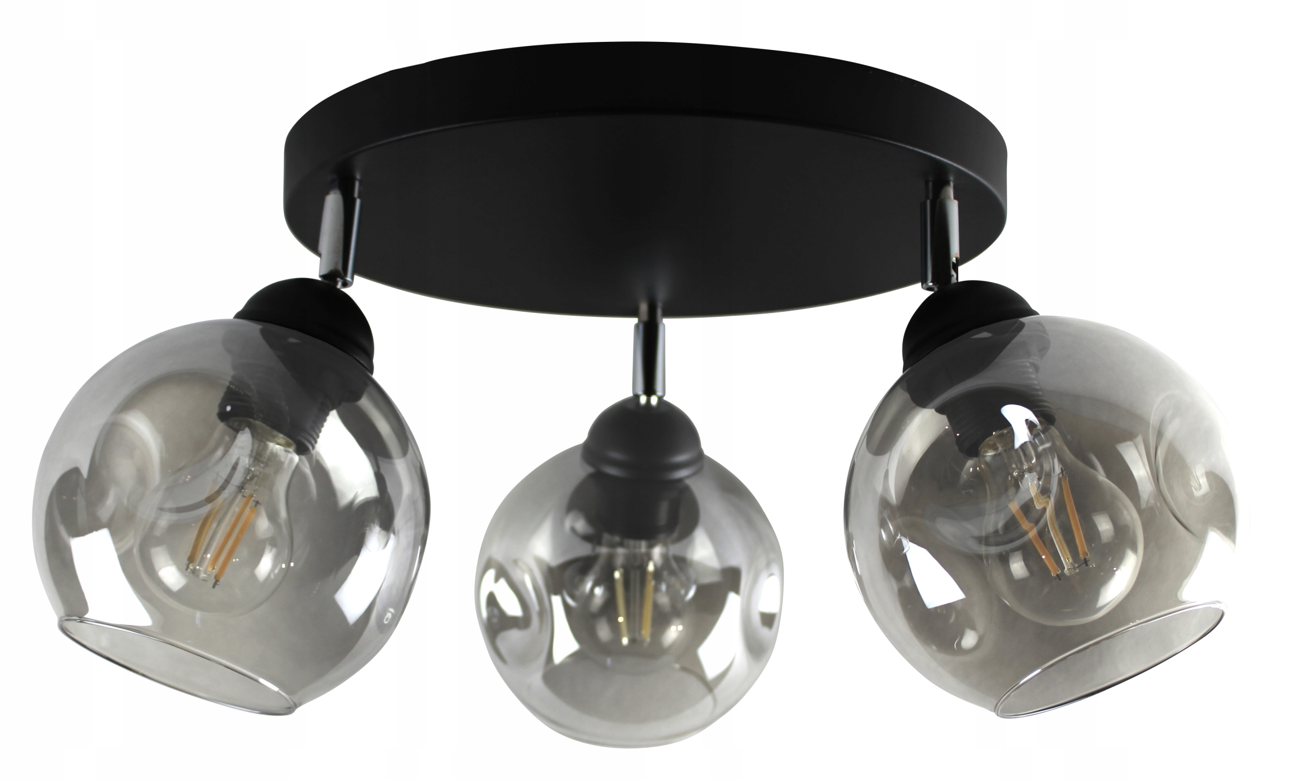 

Lampa Wisząca Żyrandol Plafon Edison Loft Szkło