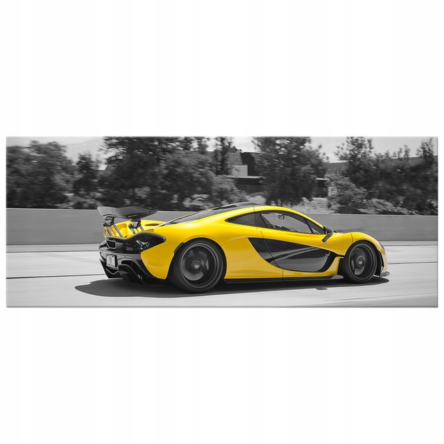 

Obraz na płótnie 100x40Żółty McLaren P1 Axion23