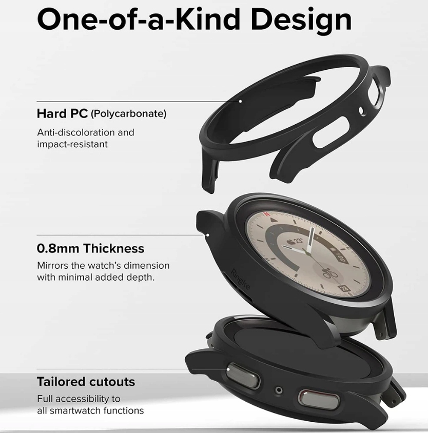 Zestaw Ochronny 2x Szkło Hartowane+ Etui do Samsung Galaxy Watch 5 Pro 45mm EAN (GTIN) 6922867883654