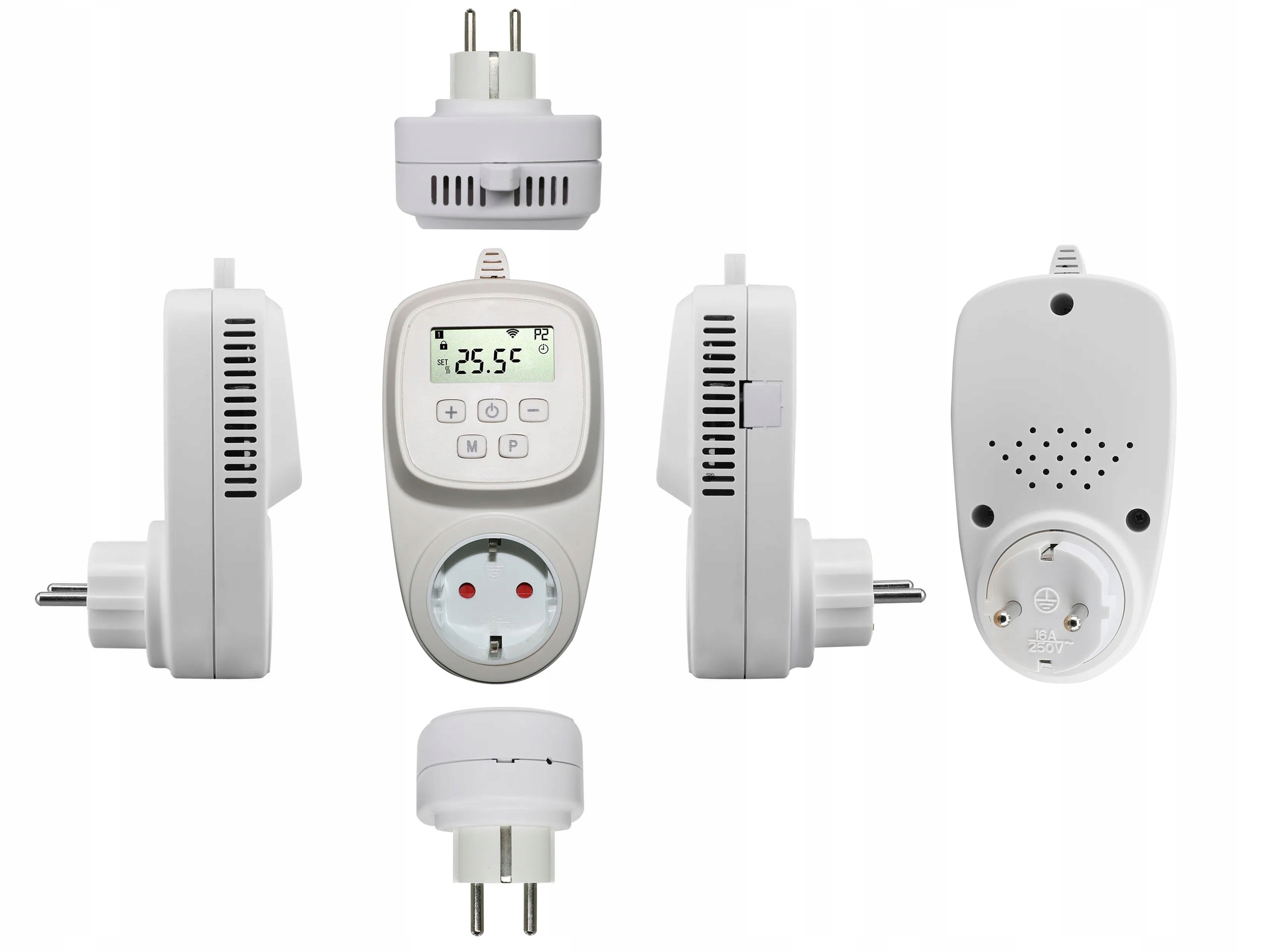 TERMOSTAT WIFI ALEXA GOOGLE PROGRAMATOR GNIAZDKO Kod producenta DOM-TS-EVP01