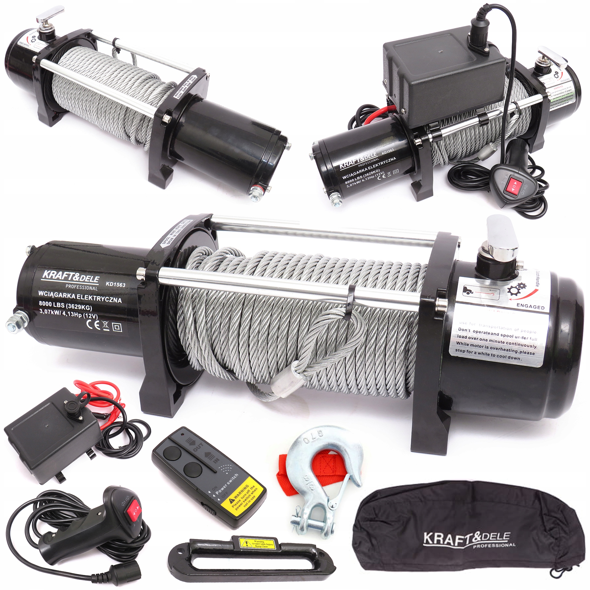 ЛЕБІДКА ЕЛЕКТРИЧНА ЛЕБІДКА 8000LBS