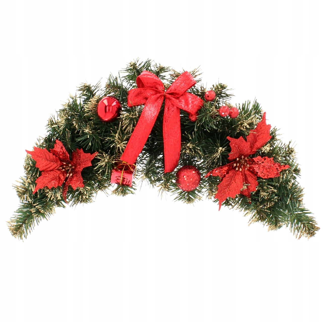 STROIK ŚWIĄTECZNY Z OZDOBAMI MAŁA GIRLANDA 60 cm