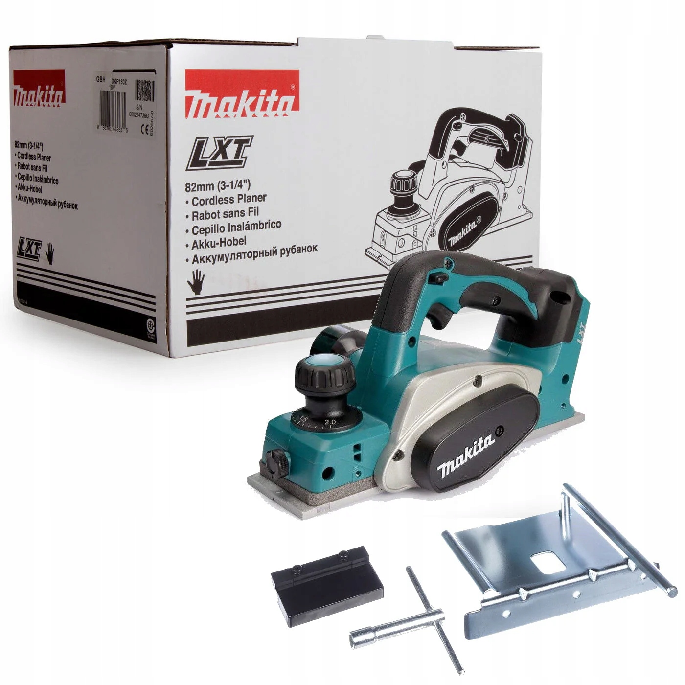 Makita DKP180Z Strug Hebel akumulatorowy do drewna 82mm 2mm 18V Lxt Body