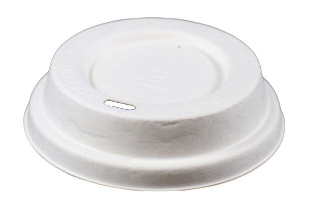 Wieczko do kubka 300ml-400ml z pulpy trzcinowej przykrywka 90mm 50 szt EKO