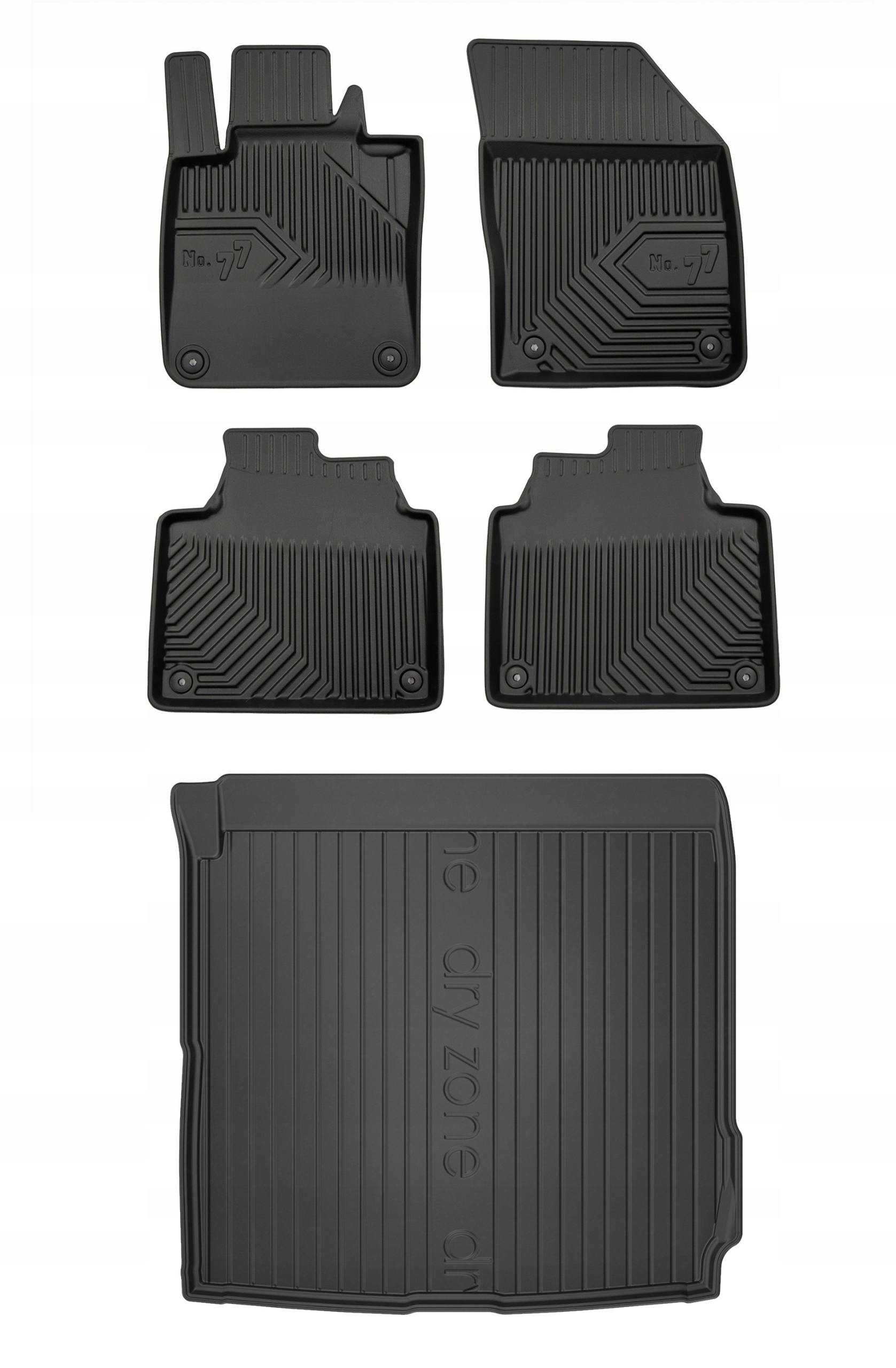 Gumové rohože rohož batožinového priestoru pre Volvo S90 2016 bez Hybridu