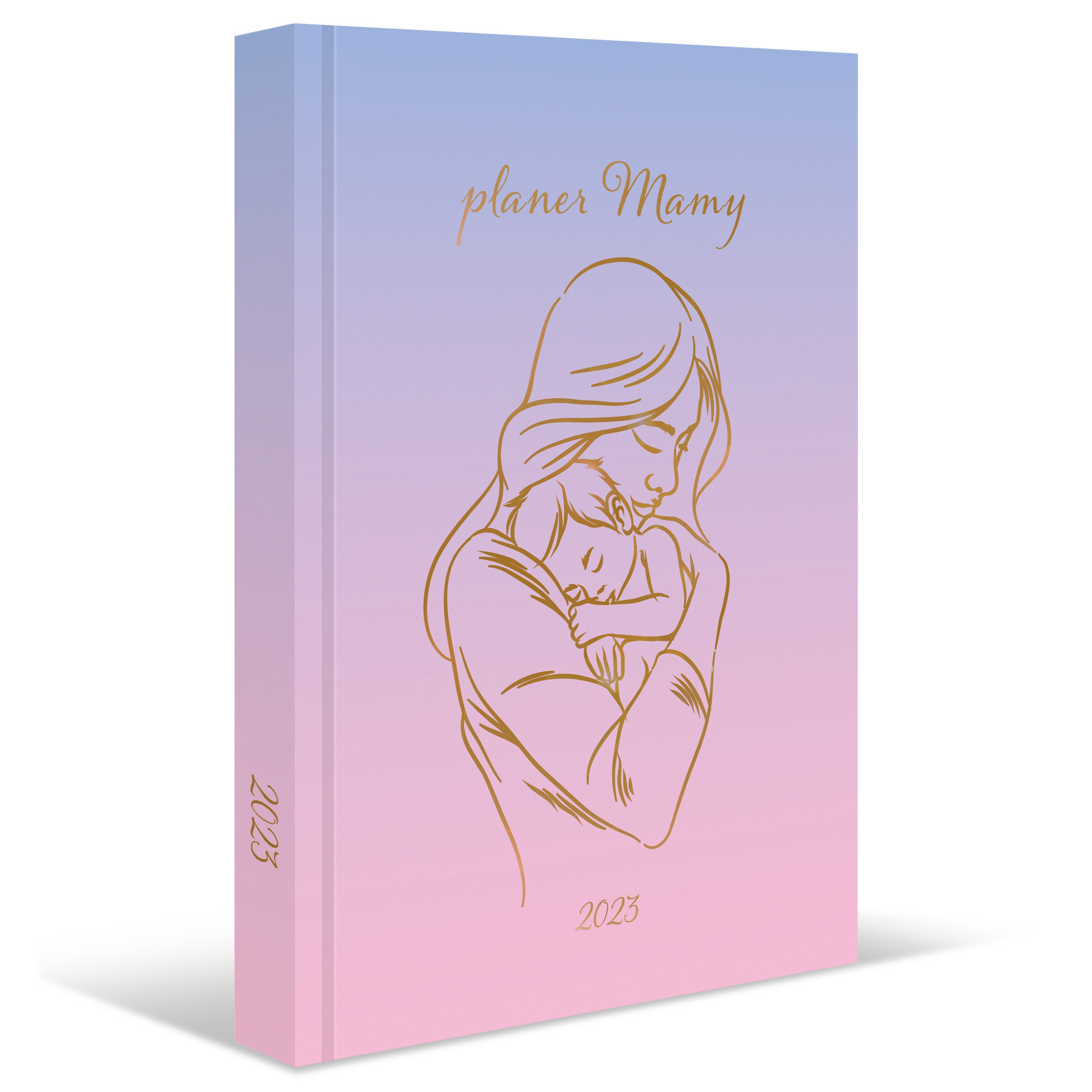 

kalendarz Planer Mamy 2023 Rodzinny złocony