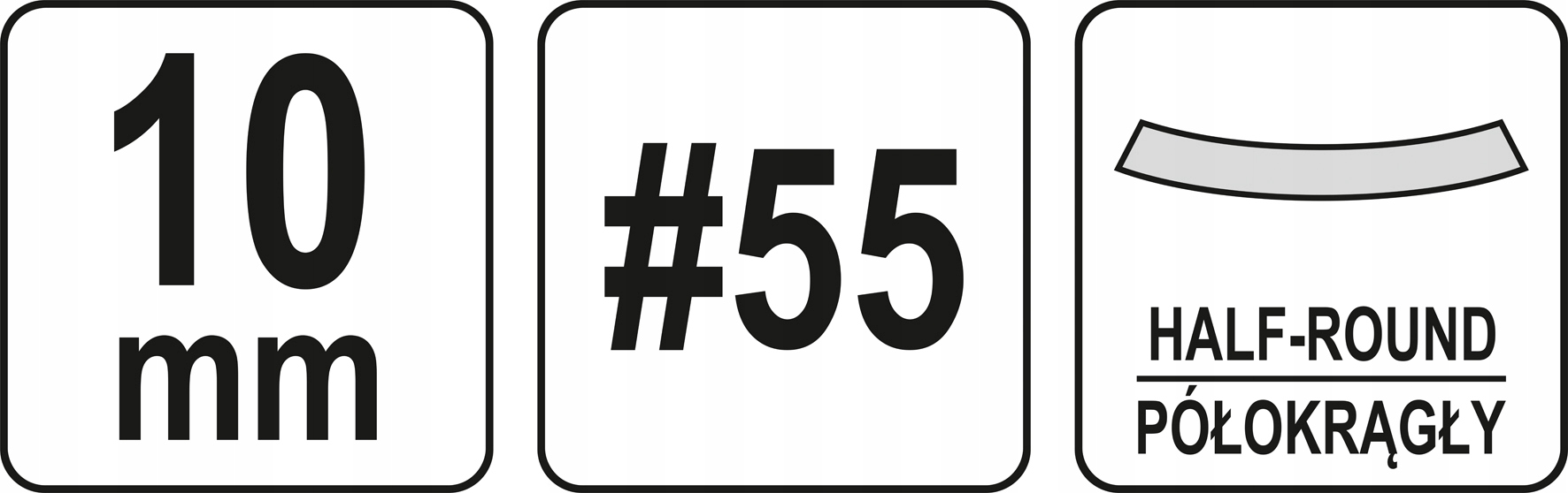 PÓŁOKRĄGŁE DŁUTO DO DREWNA 10MM Zastosowanie do drewna