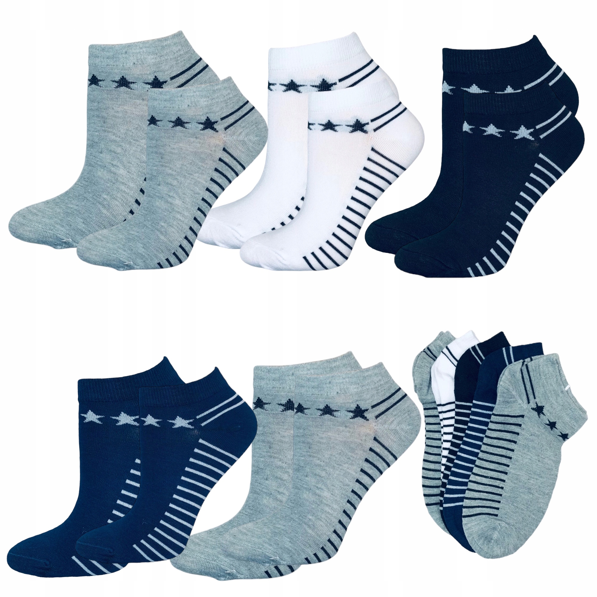 

5X Skarpetki Stopki Dziecięce Krótkie niskie rozm