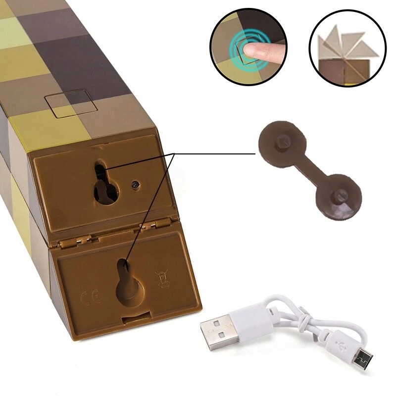 LAMPKA NOCNA MINECRAFT ŚCIENNA POCHODNIA DZIECI Producent Inna