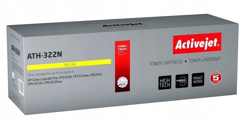 Activejet ATH-322N Toner (zamiennik Hp 128A CE322A; Supreme; 1300 stron; żó