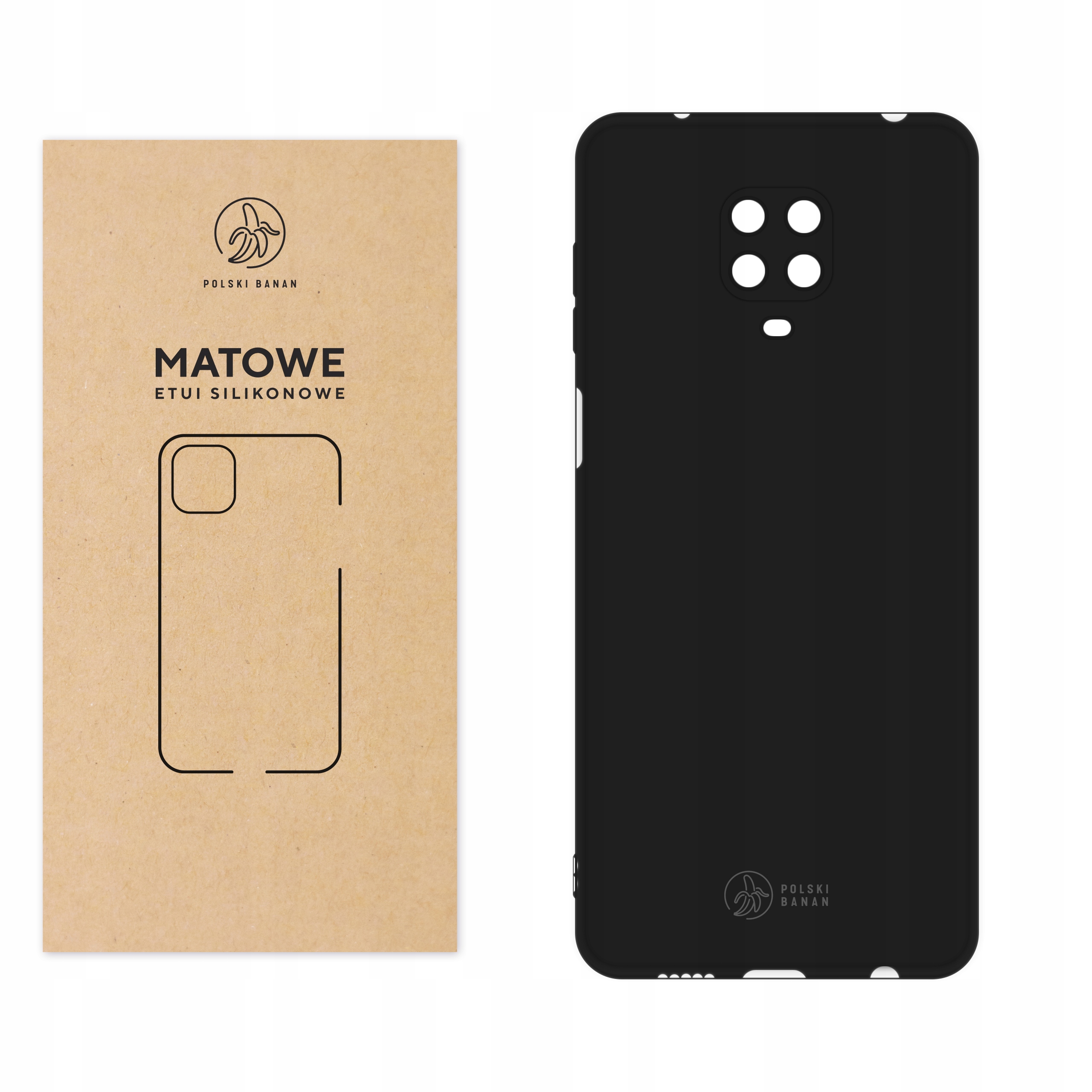 

Etui Matowe do Xiaomi Redmi Note 9 Pro 9S czarne