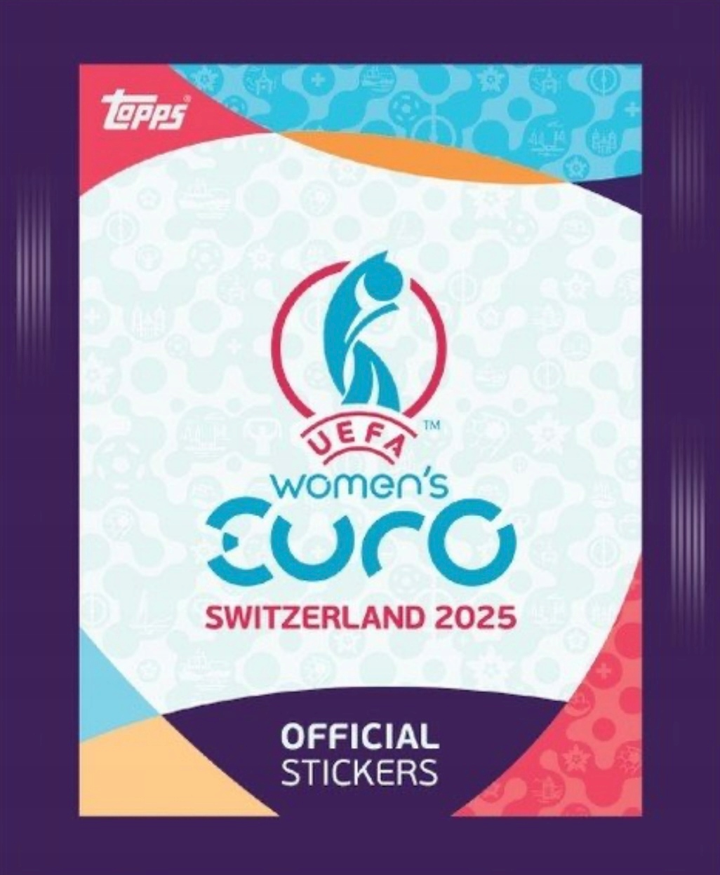Uefa Euro 2025 Women's Topps Saszetki Naklejki