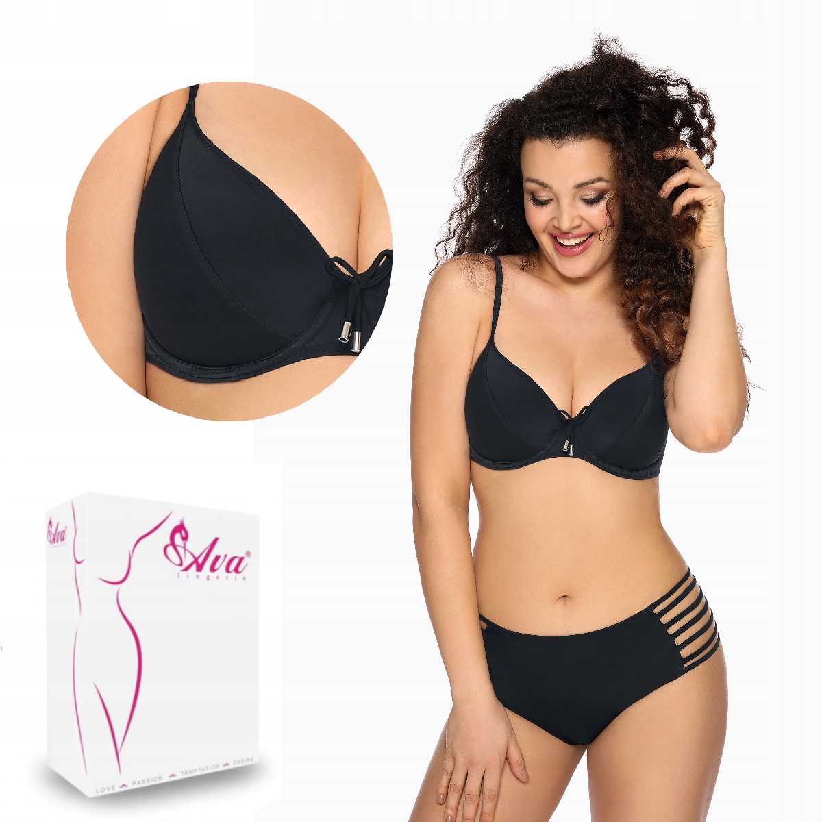 Horní část plavek podprsenka Sk 113 měkká černá 105B