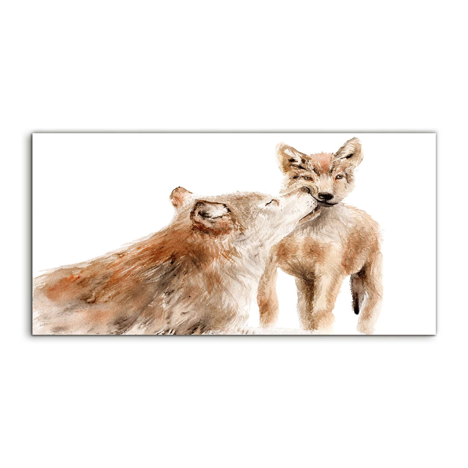 

Fotoobraz 120x60 na ścianę Akwarele Wilk Dziecko