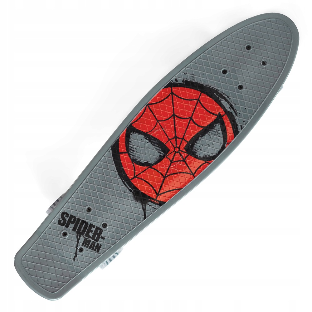 ND15_59968 Deskorolka Fiszka Duża Spider-man Grey