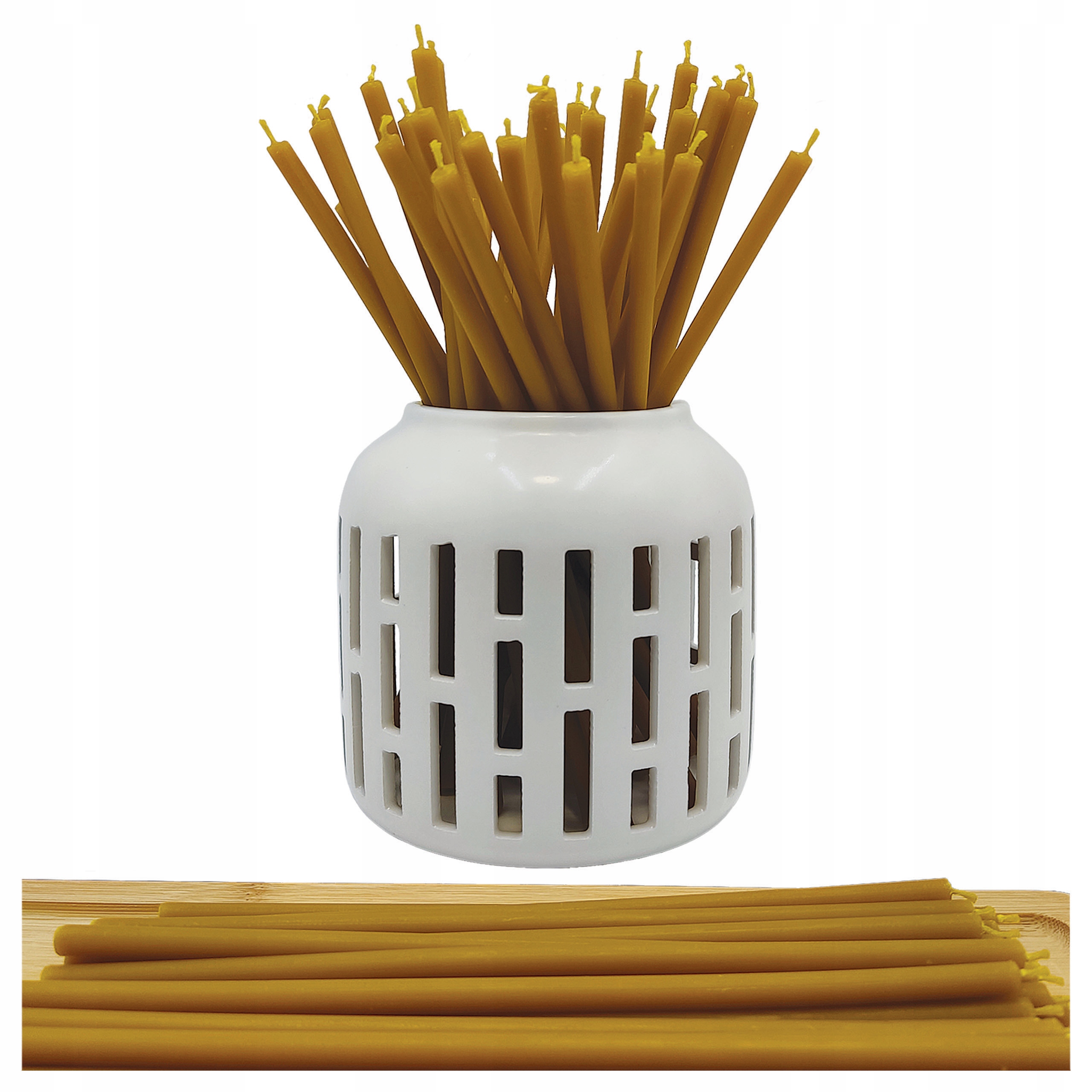 Prírodné voskové sviečky, rituálne, 65 min, 20 cm, 250 ks