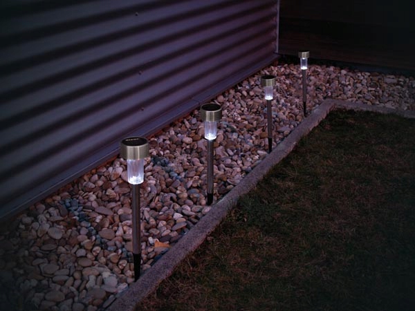 LAMPA SOLARNA OGRODOWA STAL NIERDZEWNA PEREL CSOL04 [ 7 SZTUK ] Marka Perel