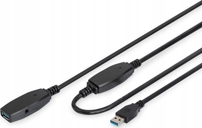 Przedłużacz USB Digitus DA-73105 czarny 10m