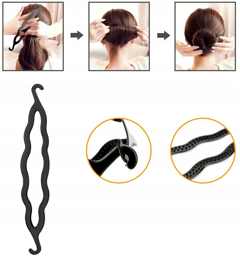 ZESTAW do Włosów Koka Wypełniacz Grzebień Upięć Marka Inna marka