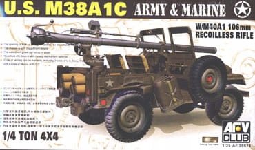 M38A1C Us 4x4 1/4ton 1:35 Afv Club 35S19