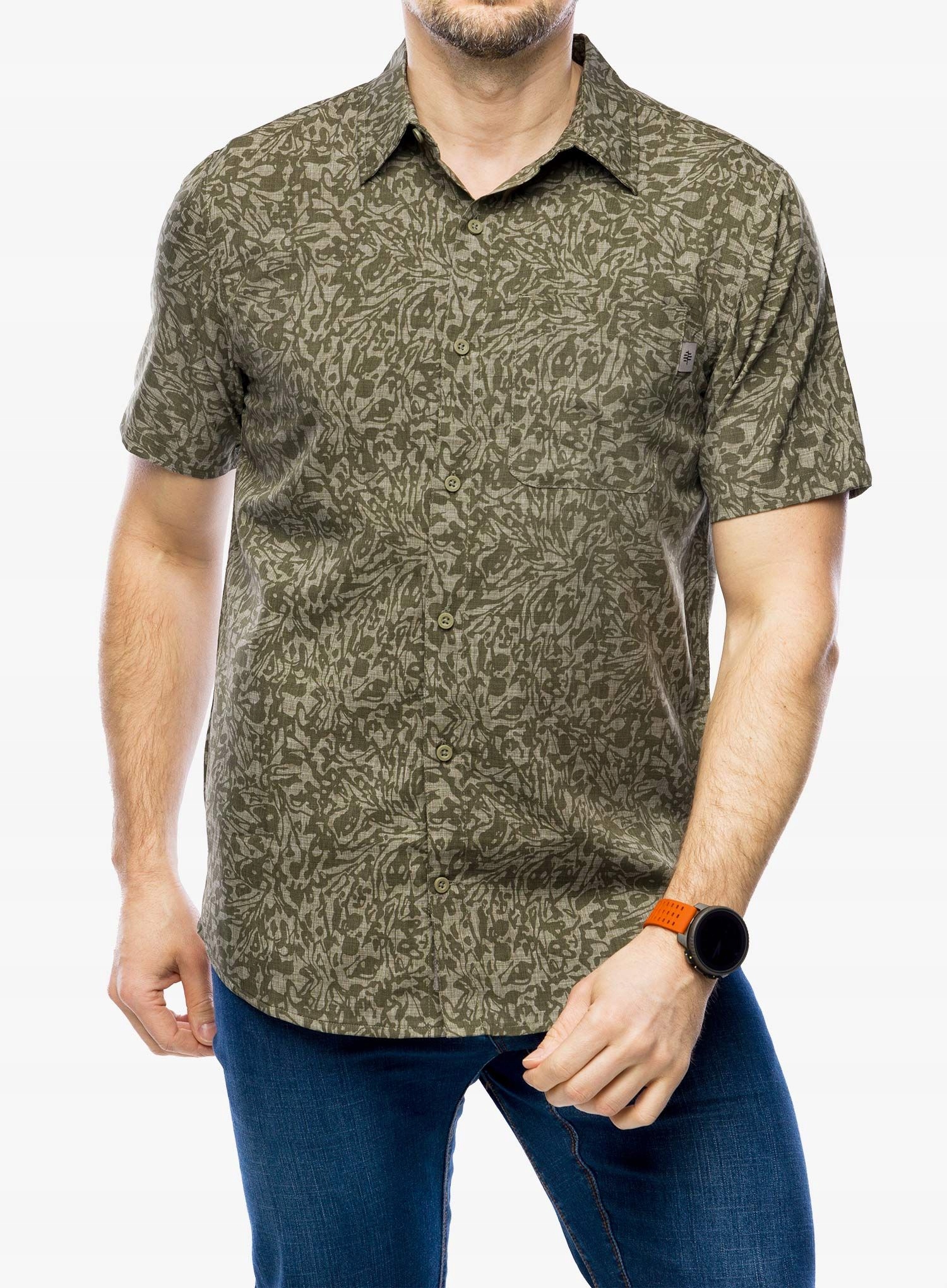 Košile Royal Robbins Amp Lite Printed S/s fiddlehead fortuna pt S