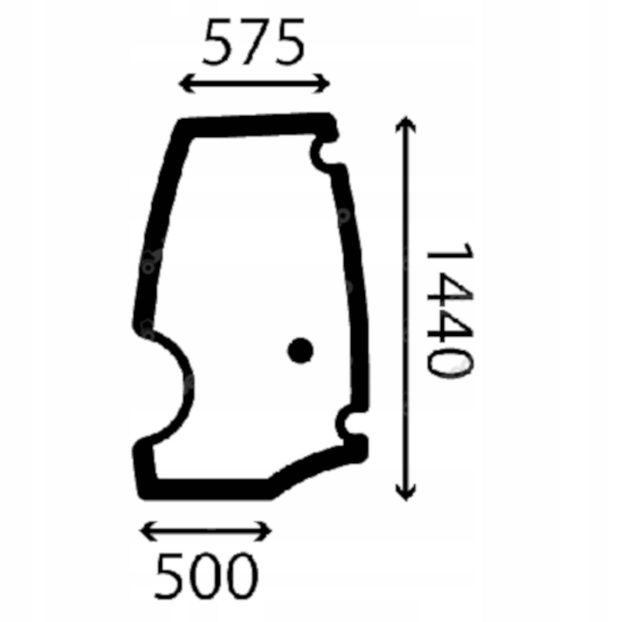 sklo Jcb dveře levé 827/80391