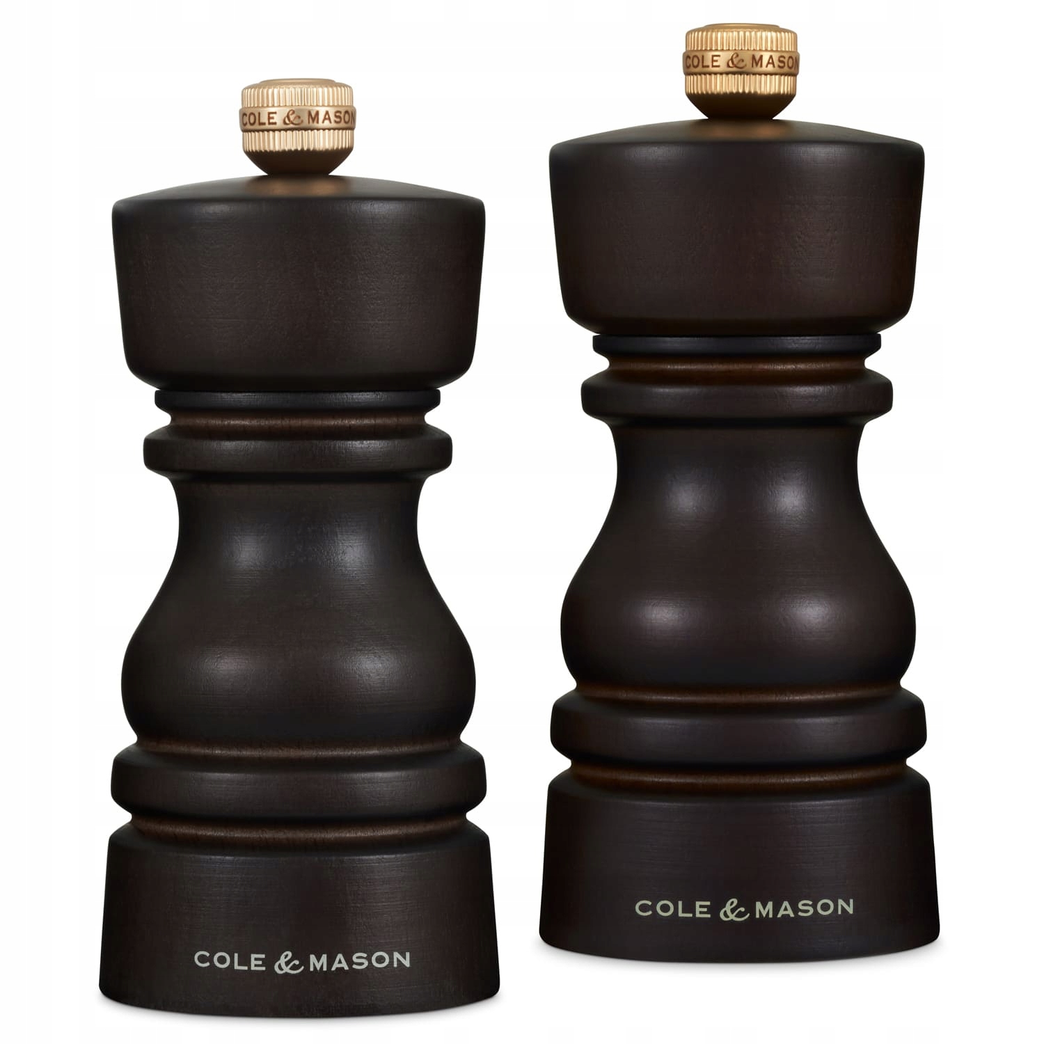 Sada mlynčekov na soľ a korenie London Chocolate Wood 13 cm